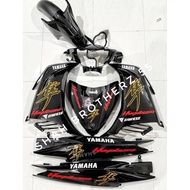 COVERSET LC135 V2/V3/V4/V5/V6/V7 HAYABUSA HITAM GOLD CUSTOM