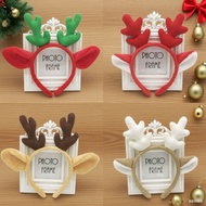 I0GN Headwear Plush Red Antlers Headband 2025 Children Christmas Decoration Gift Animal Headwear 25.