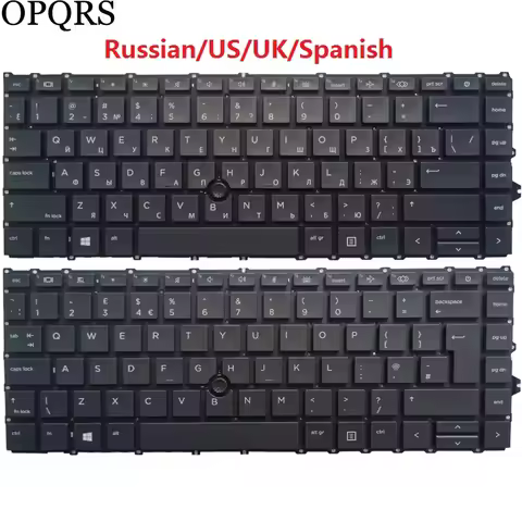NEW FOR HP Elitebook 840 G7 G8 745 G7 Russian/US/UK/Spanish/Latin/Nordic laptop keyboard With pointi