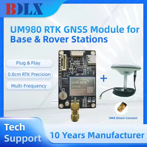 Free Shipping High Accuracy UM980 Module Multi-Frequency Unicore GNSS Board VS F9P with GNSS Antenna