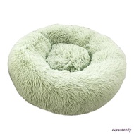 Round Dog Bed Cat Bed Soft Plush Dog Bed Warm Soft Sleeping Pet bed Cushion Mat