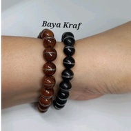 8mm Alloy Grain Kokka Wood Bracelet