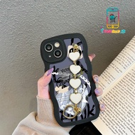 GC43 GC52 SOFTCASE SILICON FOR OPPO A59 A71 A74 A83 A95 F1S F5 WAVE CHARACTER PEARL CHAIN GRIP IC345
