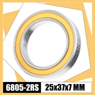 ◤ 6805-2Rs Stainless Bearing 25*37*7 Mm ( 1 PC ) Abec-3 6805 RS Bicycle BB Bracket Bottom 25 37 7