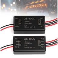 BJZ 2Pcs Flash Strobe Controller 12V 24V GS-100C Auto Car Flasher Module for Tail Side Clearance Top