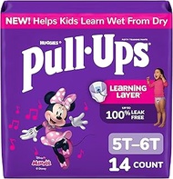 Pull-Ups Girls' Potty Training Pants, 5T-6T (46+ lbs), 14 Count