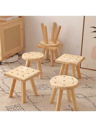 1個小的餅乾木椅,木椅,凳子椅,手工製作,適用於遊戲室,臥室,進食,閱讀,玩耍,換鞋凳,適用於兒童的禮物