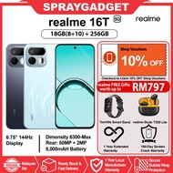 [NEW] realme 16T 5G (18GB*(8+10)RAM + 256GB ROM) IP69 Pro Top Level Protection l 8000mAh Battery l 4