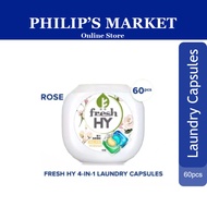 Fresh HY 4-in-1 Laundry Capsules 60 Pods - Rose