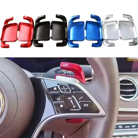 Aluminum Car Steering Wheel Paddle Shifter Extension For Benz C/E/S-Class GLC EQE EQS W213 S213 W223