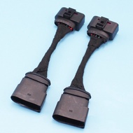 LARBLL 2PCS Xenon Headlight 10 to 14 Pin Wiring Harness Connector Plug Adapter fit for VW Golf MK6 1