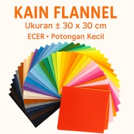 FLANNEL fabric, handcrafted hobby cut, size 30 x 30 cm
