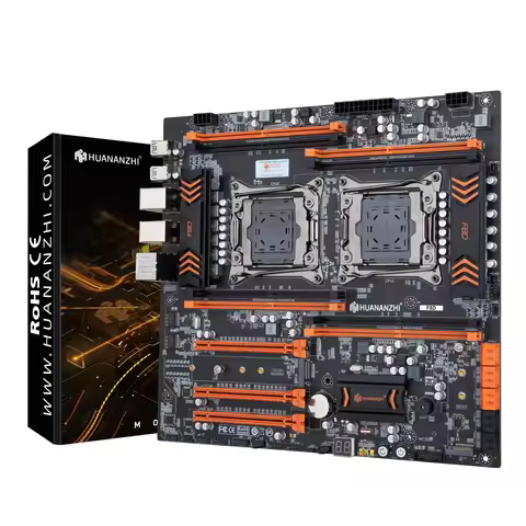 HUANANZHI X99 F8D LGA 2011-3 XEON X99 Motherboard with Intel E5 2696 V3*2 with 4*32GB DDR4 RECC memo