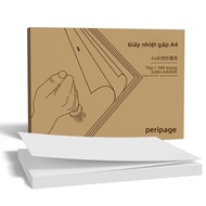 PeriPage Mini A4 Máy In Nhiệt Nhanh Khô Liên Tục Cuộn Giấy 100 Tờ Lưu Trữ Dài Giấy In Ảnh Cho Máy In