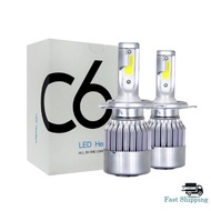 C6 LED Original Headlight H3 H4 H8 H9 H11 Fog Light Bulb Fog Lamp H4