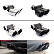 1 Pair 304 Stainless Steel GTS Exhaust Tip Car Exhaust Pipe For Porsche Boxster Cayman 718 987 2008-