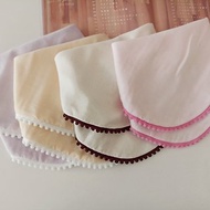 【5日內出貨】棉球 寶寶領巾 三角巾 圍兜 口水巾 嬰兒圍兜