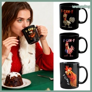 [WX] Funny Coffee Mug F-Caw-F Chicken Mug Ceramic 350ml Hot Cold Drinking Cup Dishwasher Safe Novelt