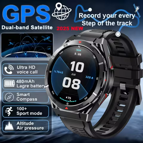 For T-Rex 3 GPS Professional Outdoor Exercise Smartwatch 1.45"Ultra HD uilt-in GPS Compass BT Call 4