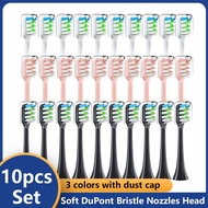 10pcs Replacement for SOOCAS X3/X3U/X5 Toothbrush Heads Sonic Electric Tooth Brush Nozzle Heads Replace Smart Brush Head