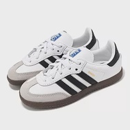 adidas 休閒鞋 Samba OG 小童鞋 白 黑 小朋友 麂皮 皮革 德訓鞋 愛迪達 IE3679