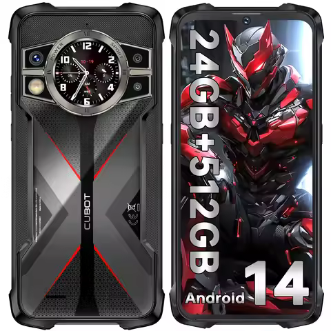 CUBOT KingKong 9,Android 14,24GB+512GB/1TB,10600mAh/33W,100MP+24MP Night Vision,6.58''FHD+1.35"Mini
