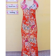 Cheongsam red maxi party dress