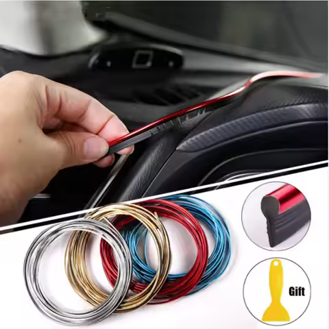 5M Car Styling Interior Accessories Strip Sticker For Fiat Punto 500 Stilo Bravo Grande Punto Palio 