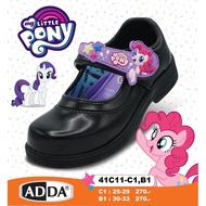 ADDA   รองเท้านักเรียน รองเท้าพละ รองเท้าผ้าใบ เด็กผู้หญิง รองเท้านักเรียนหนังสีดำ/ ผ้าใบสีขาว