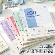 A4 Thickened 200-Page Thin Crispy Notebook Notebook Horizontal Notebook High-Appearance American Stu