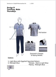 READY MADE Male DEPED NATIONAL UNIFORM (SET OF 1  PAIR/ TERNO For Only 989 Medium to Large)  Also av