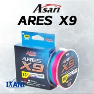 ASARI ARES X9 BRAID LINE PE FISHING BRAIDED LINE TALI PANCING SULAM BENANG 9X CASTING PANCING KOLAM