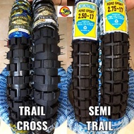 ban motor trail cross dan semi trail ukuran 250 ring 17 dan 275 ring 17 sepasang depan belakang