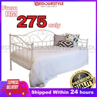 💕♦READY STOCKDAY BED SINGLE METAL BED FRAME/KATIL BESI/SOFA BED/DAYBED