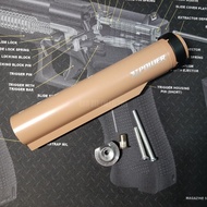 PugnPlay- Tabung Popor AEG-Tabung Popor XPower-Tabung Buttstock M4-As Popor