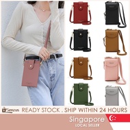 [SG SELLER] Women Mini Shoulder Bag Small Mobile Phone Sling Bag Card Holder Handphone Key Wallet