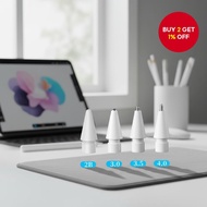 Compatible Replacement Tips for iPad Pencil 1st & 2nd Gen, 2B 3.5 4.0 Transparent Nibs  Petua Ganti 