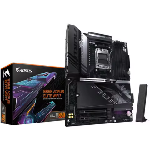 GIGABYTE B850 AORUS ELITE WIFI7 AM5 ATX Motherboard, AMD B850 Chipset, 4x DDR5 DIMM Slots, Up to 256