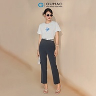 [25 - 29.10| Voucher 10-12%] Quần tây nữ ống đứng lưng thun màu xám đen xẹc ý mềm mịn thoải mái công