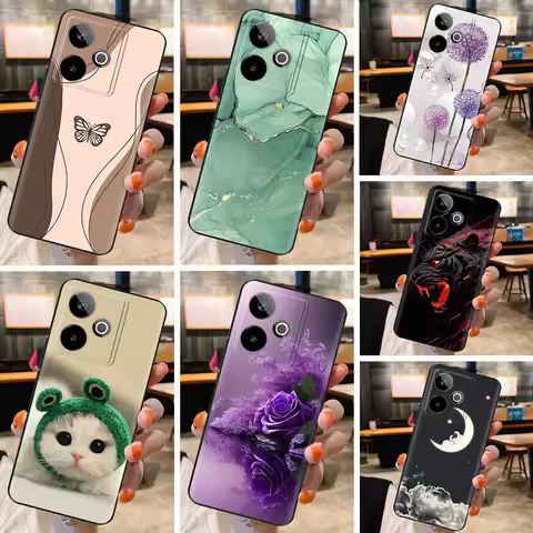 Shockproof Cover For Realme GT 7/GT 7T/GT7 PRO Case Soft Silicone Animals Painted Back Cover For Rea