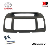 หน้ากากวิทยุ CAMRY ACV30 หน้ากากวิทยุติดรถยนต์ 7" นิ้ว 2 DIN TOYOTA โตโยต้า แคมรี่ ปี 2002-2007 โฉมผู้บริหาร สีเทา หน้าใหญ่ช่องแอร์