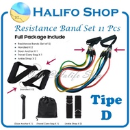 RESISTANCE BAND SET / ALAT FITNES RUMAH / HOME GYM