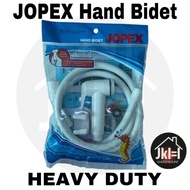 JOPEX PLASTIC HAND HELD TOILET BIDET SPRAY SET WITH 1.2M HOSE Heavy duty（WHITE）