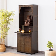 Buddha Niche Stand Cabinet New Chinese Style Buddha Table Home Modern Style God of Wealth Cabinet Display Cabinet Buddha Statue Stand