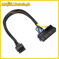 【Abigail_Dubois】24 Pin to 10 Pin ATX PSU Main Power Adapter Braided Sleeved Cable for  for  PC and S