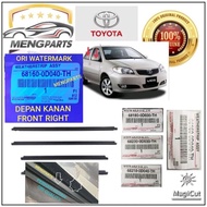 TOYOTA VIOS NCP42 2003Y - 2006Y  DOOR OUTER MOULDING 68160-0D040 68210-0D040 68180-0D030 68230-0D030