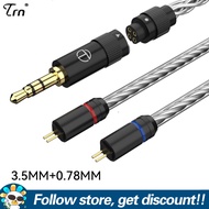 TRN T3 PRO สายเคเบิลสำรอง8 Core สายเคเบิลเงินแท้2.5/3.5มม. พร้อมตัวเชื่อมต่อ2PIN Mmcx/ สายสายหูฟังอั