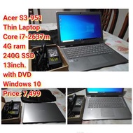 Acer S3-951Thin LaptopCore i7-