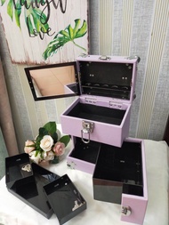 Beautycase seri A Lilac/ tas kosmetik/ koper makeup/ make up box