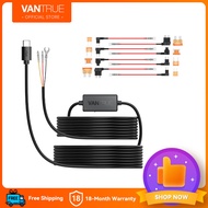 OFFICIAL-Vantrue 11.5ft Type C USB 12V 24V to 5V Dashcam Hardwire Kit with Add a Circuit Fuses Low V